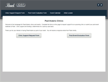 Tablet Screenshot of pearladamsclinics.com